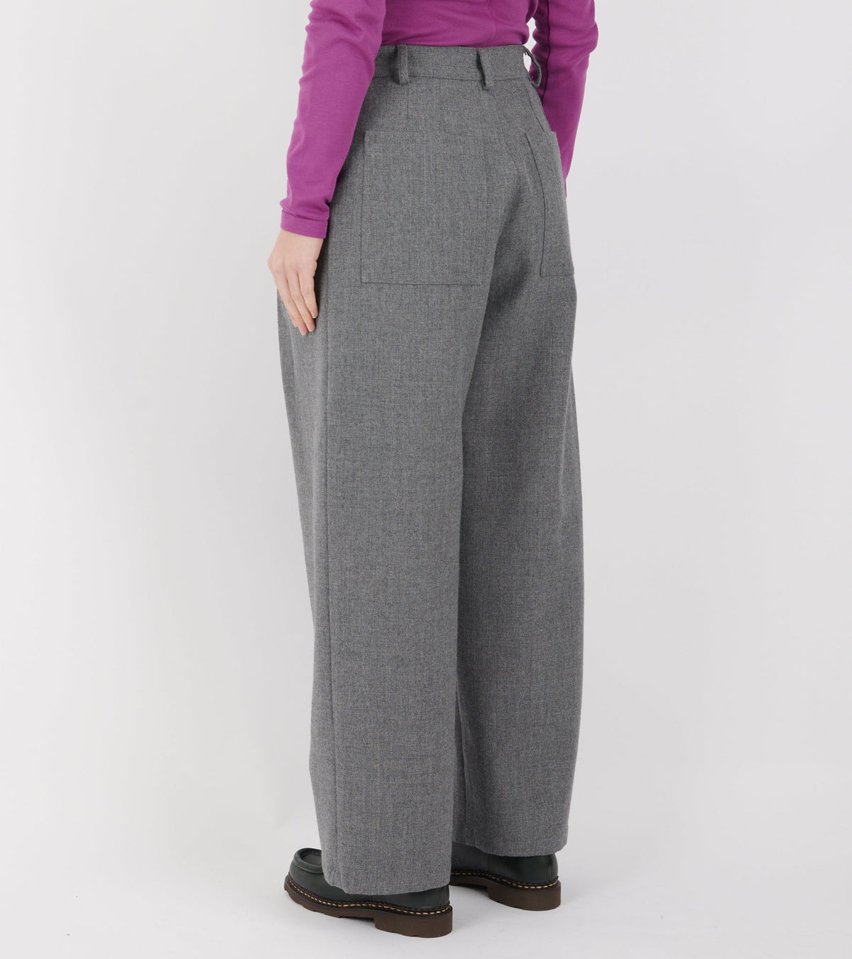 British Wool Georgia Trouser Light Grey