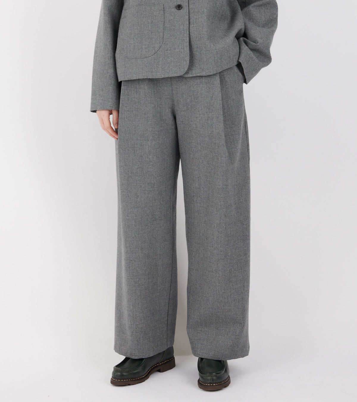 British Wool Georgia Trouser Light Grey