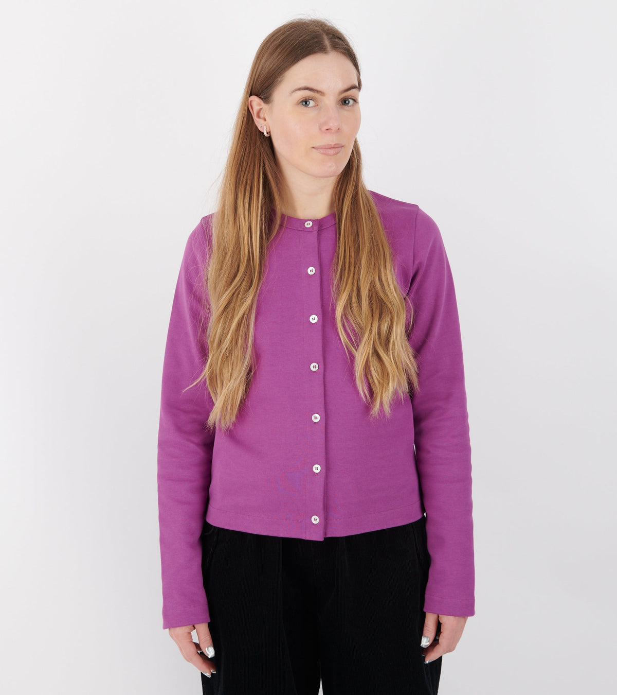Poppy Cardigan Grape