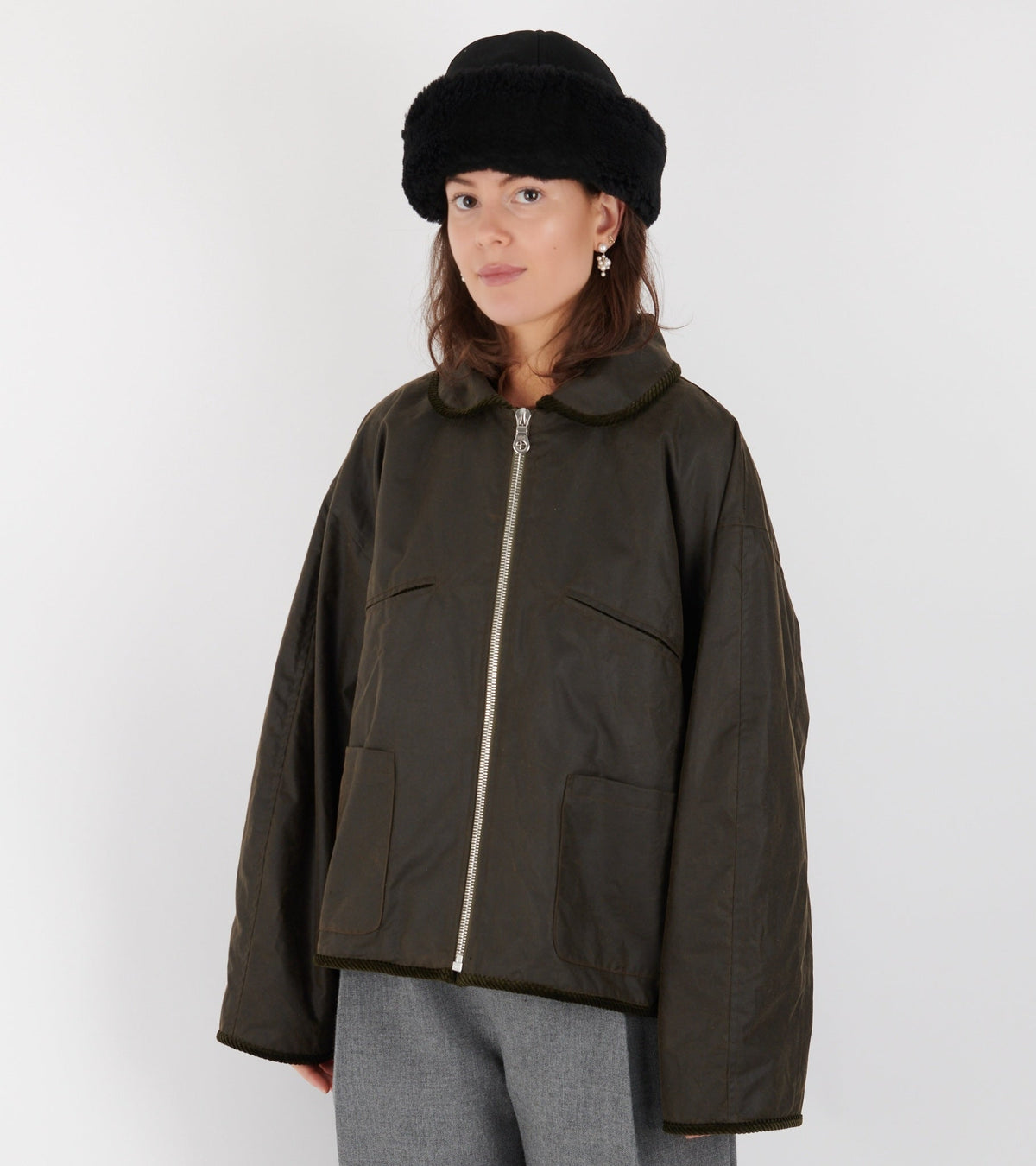 British Oilskin Flying Jacket Olive