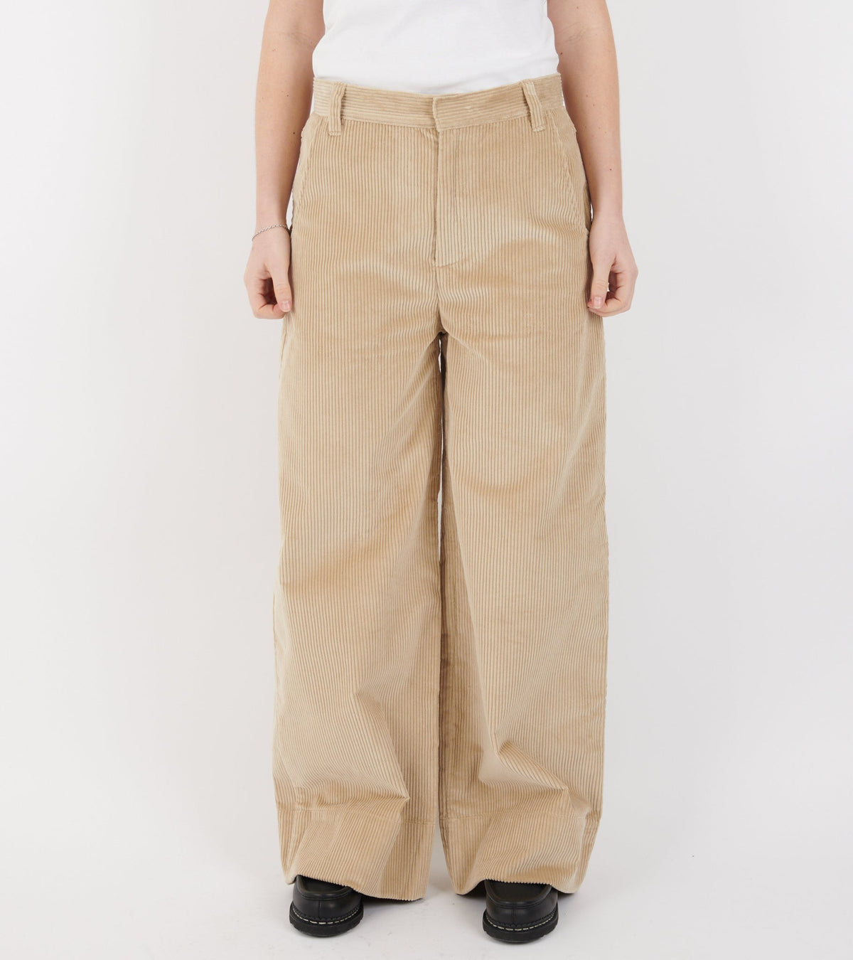Corduroy Wide Pants Beige