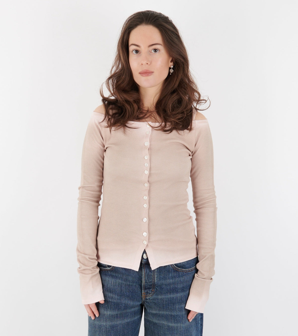 Matilda Cardigan Light Pink/Sand