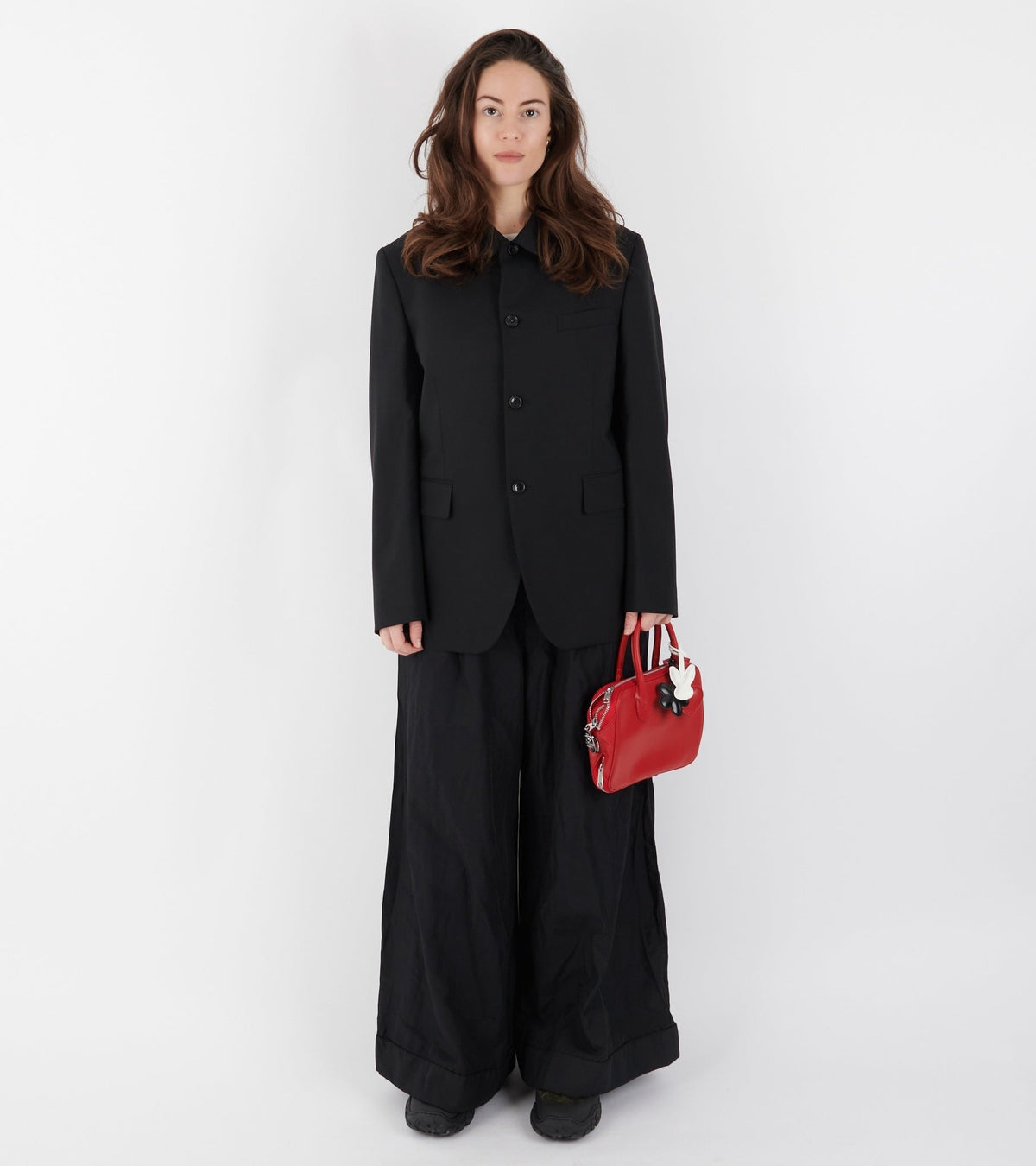 Round Collar Jacket Black