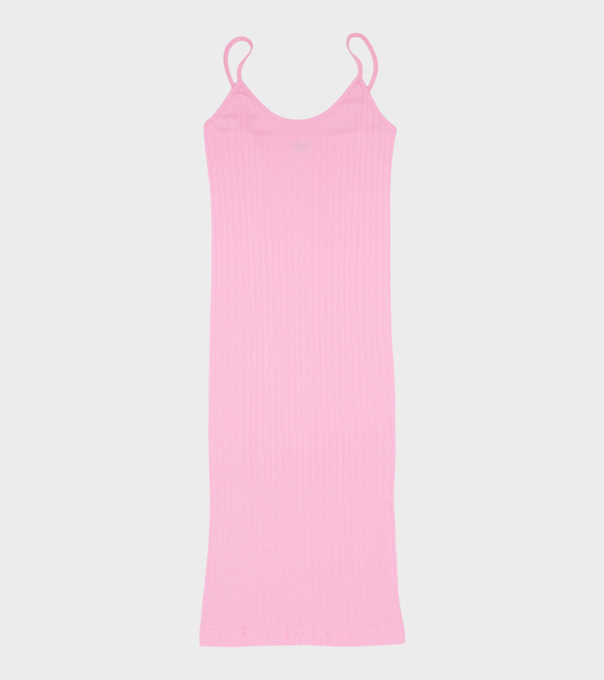 101 Strap Rib Mini Dress Light Pink