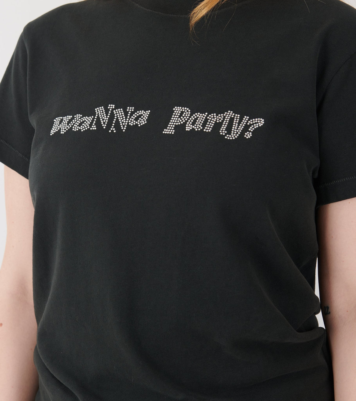 Wanna Party T-shirt Washed Black
