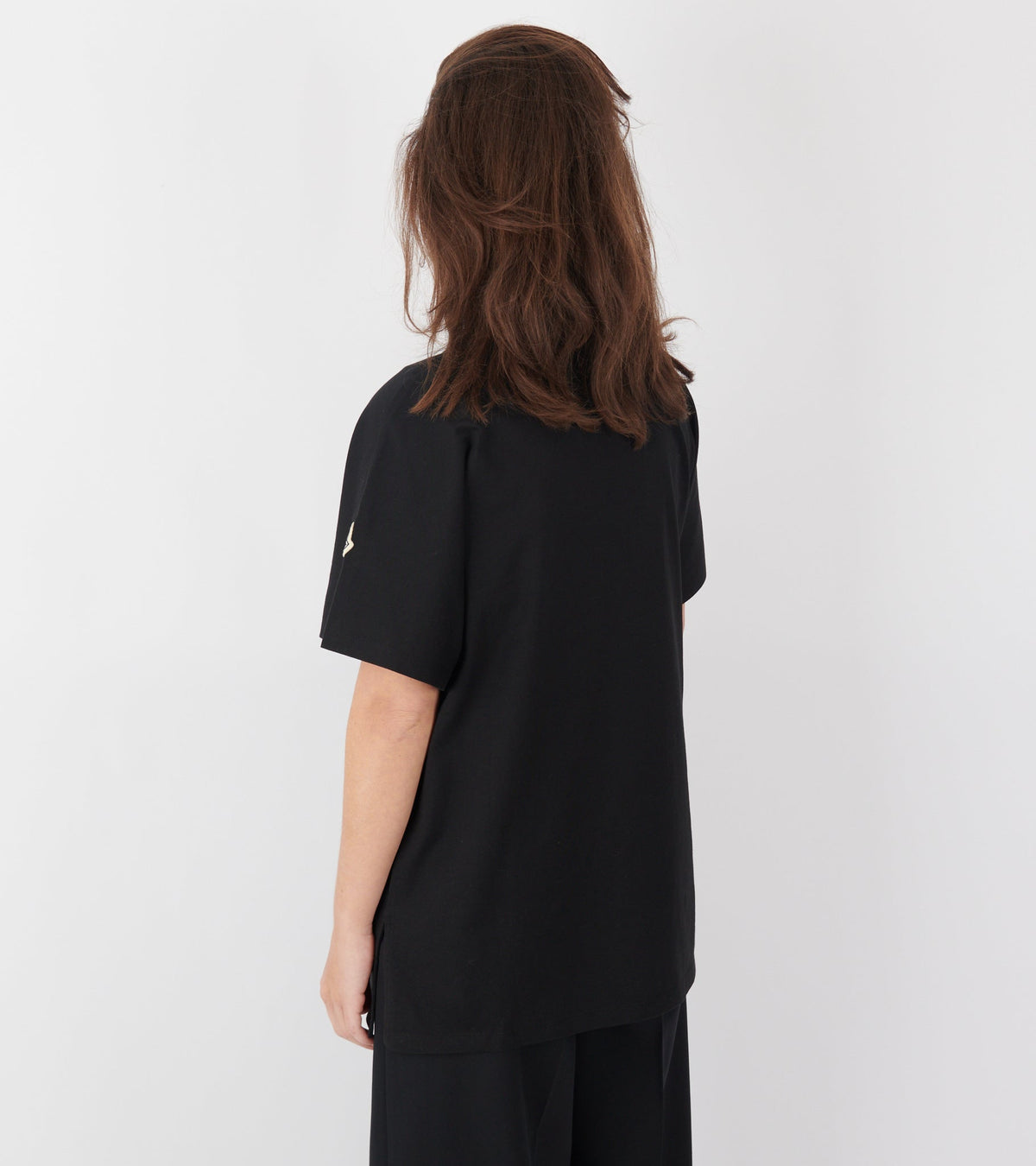 Teddy Logo Cotton T-shirt Black/Brown