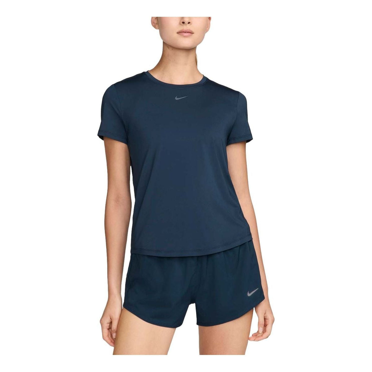 (WMNS) Nike One Classic Dri-FIT T-Shirt Asia Sizing 'Armory Navy' FN2799-478