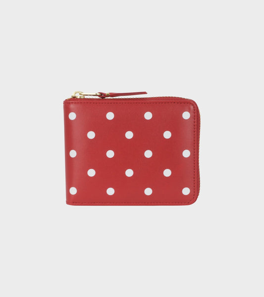 Plain Dots Wallet Red/White