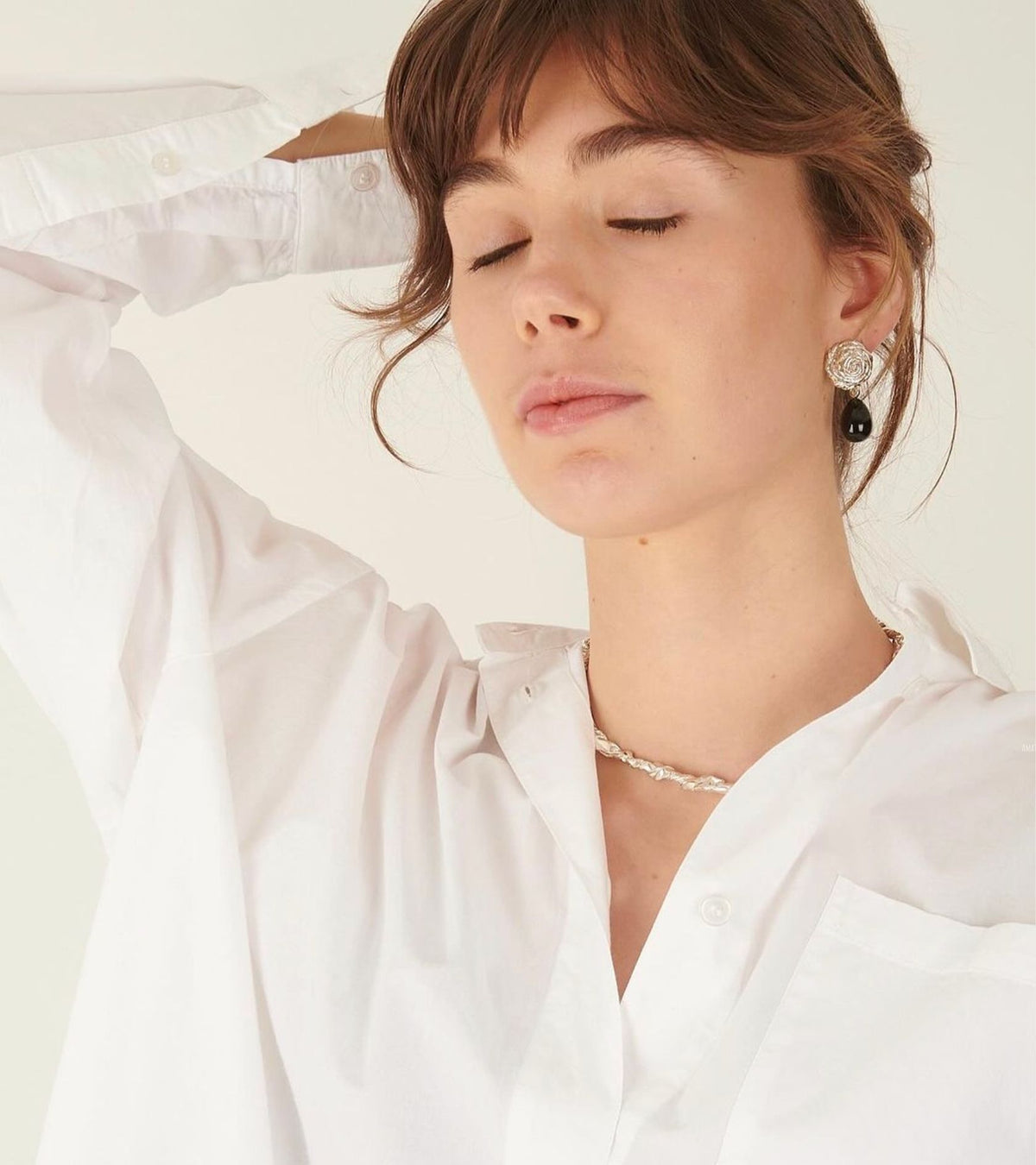 Breton Earrings Silver