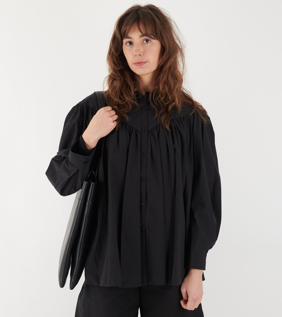 Split Tote Black