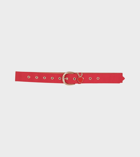 Snoopy Belt Bright Red