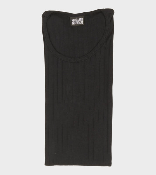 101 Rib Solid Colour Black
