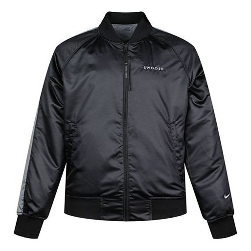 Nike Reversible Woven Jacket Black Gray 'Black Grey' CJ4876-010