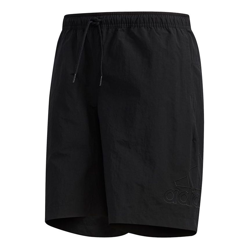 adidas M Mh 3s Wv Sho Woven Solid Color Loose Sports Shorts Black FM5468