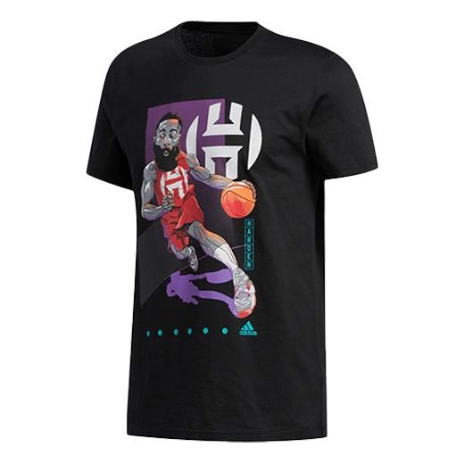 adidas Basketball Sports Short Sleeve Black FM4779