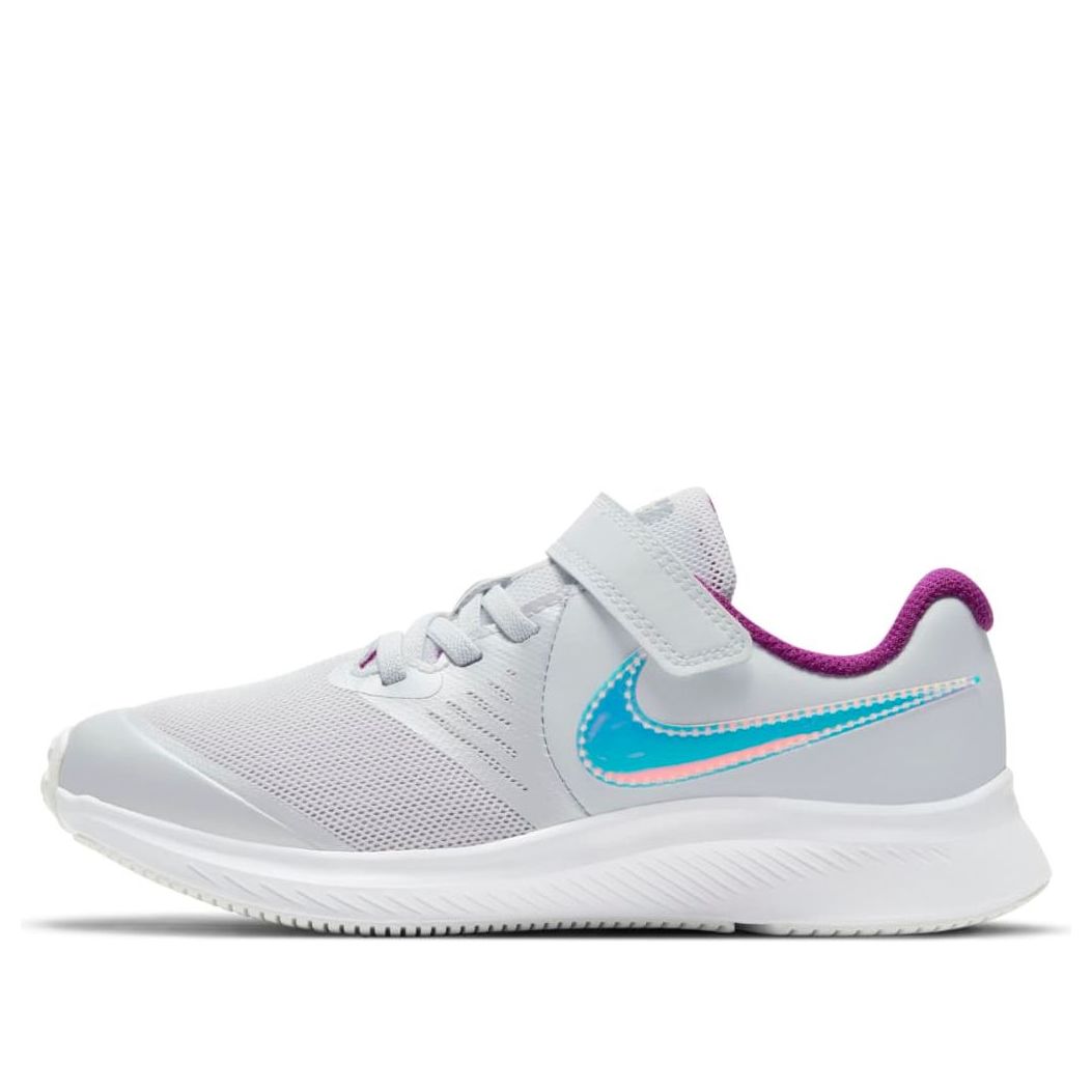 (PS) Nike Star Runner 2 Power 'Pure Platinum Iridescent Swoosh' DD5889-001