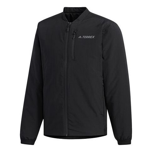 adidas Xplr Ins Bomber Outdoor Sports Solid Color Jacket Black EH4954