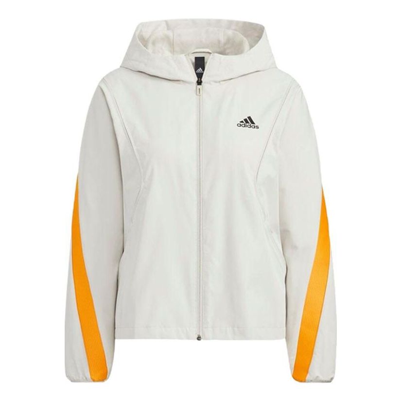 (WMNS) adidas Sports Hooded Jacket White HF2467