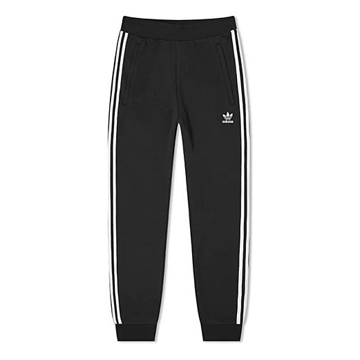adidas originals Classic Side Stripe Bundle Feet Casual Running Sports Pants Black GN3458