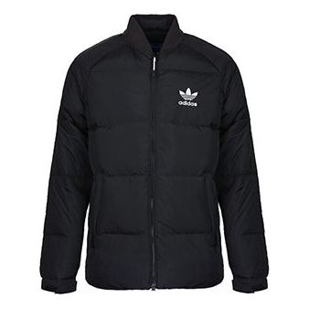 adidas originals Heavy Down Jacket Stay Warm Solid Color Black BR9735