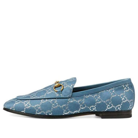 (WMNS) Gucci Jordaan Loafers 'Blue' 431467-2C820-4691