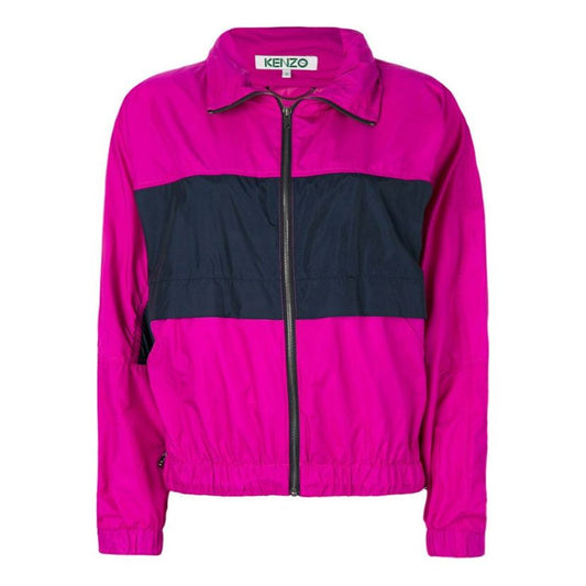 KENZO polyester Stripe Short Jacket Rose Red F762BL062560-26