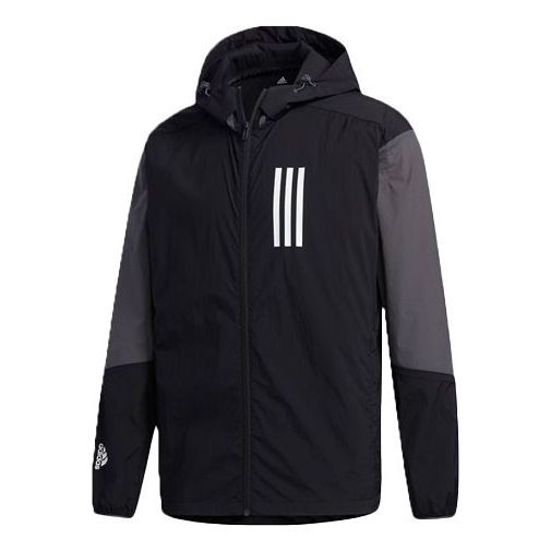 adidas Windbreaker Sports Logo Jacket Black GL5626