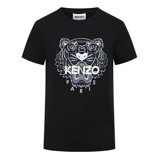 KENZO SS21 Logo Round-neck Short Sleeve Black FB52TS8464YB-99
