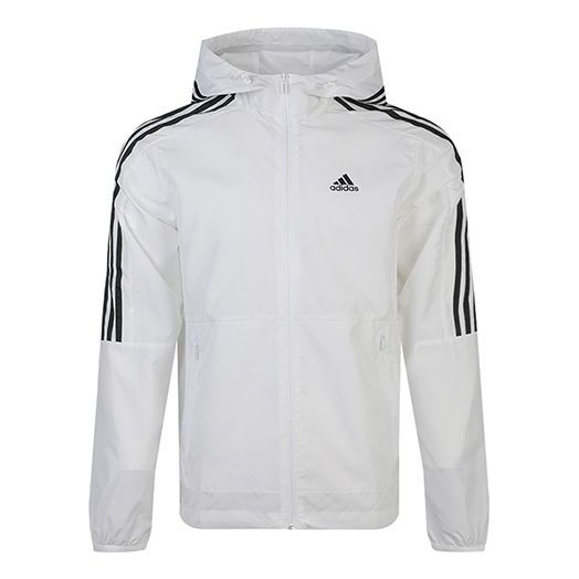 Men's adidas Sports Hooded Jacket White FT2833
