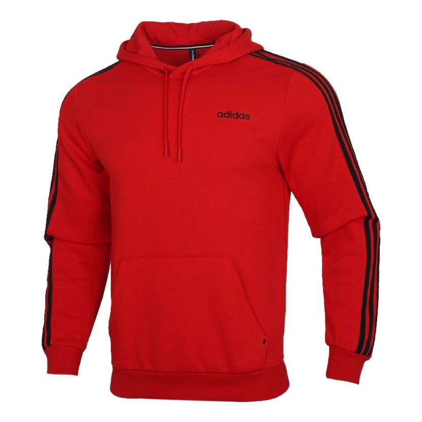adidas neo Athleisure Casual Sports hooded Pullover Red GJ8910