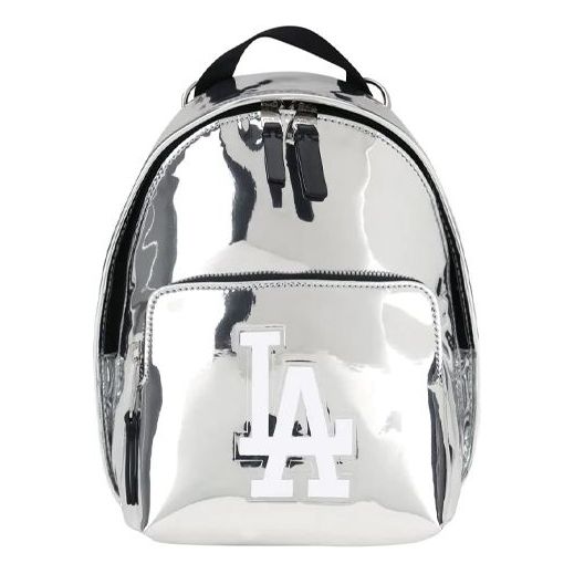 MLB LA Los Angeles Dodgers Shoulders Messenger Bag Silver 32BGP4941-07M