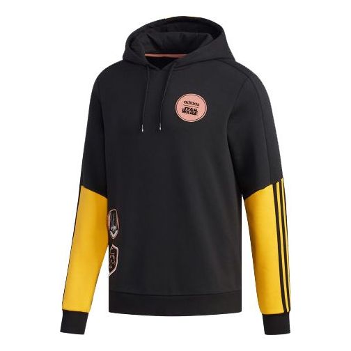 adidas neo M Sw Hd Star War Logo Fleece Lined Sports Pullover Black EI4543