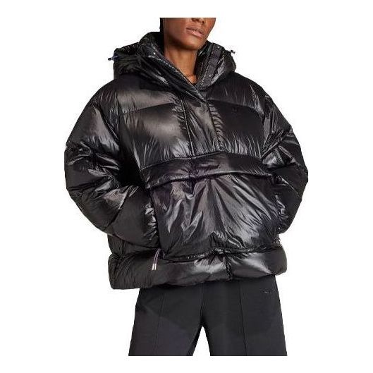 (WMNS) adidas Puffed Throw-Over Jacket 'Black' IR7115