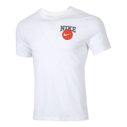 Nike Dri-FIT Dunk On U Basketball Printing Short Sleeve White CD1287-100
