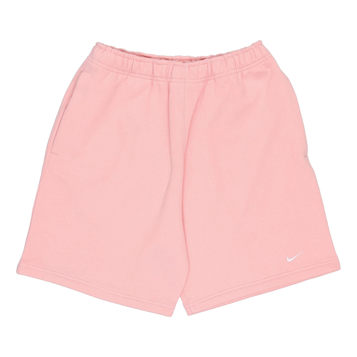 Nike Solo Swoosh Solid Color Casual Sports Straight Shorts Pink DV3056-697