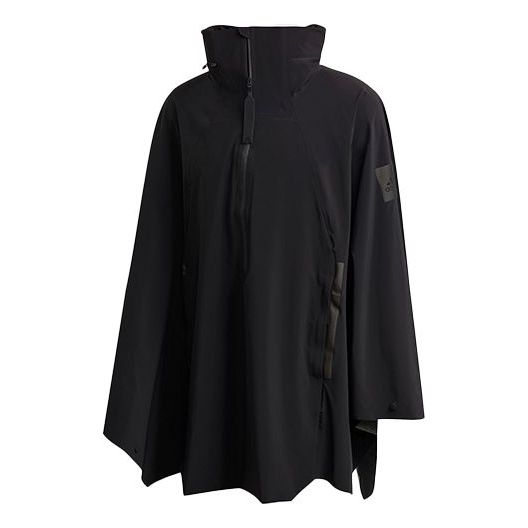 adidas Myshelter Cape Outdoor Sports Zipper Cardigan hooded Jacket Black FI0600