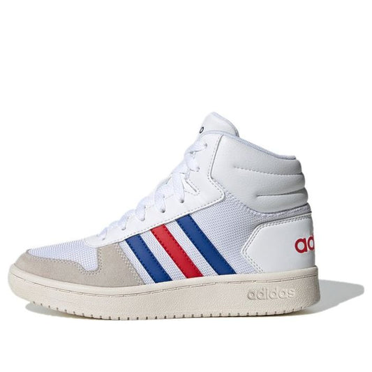(GS) adidas Hoops Mid 2.0 'White Blue Red' FW9121