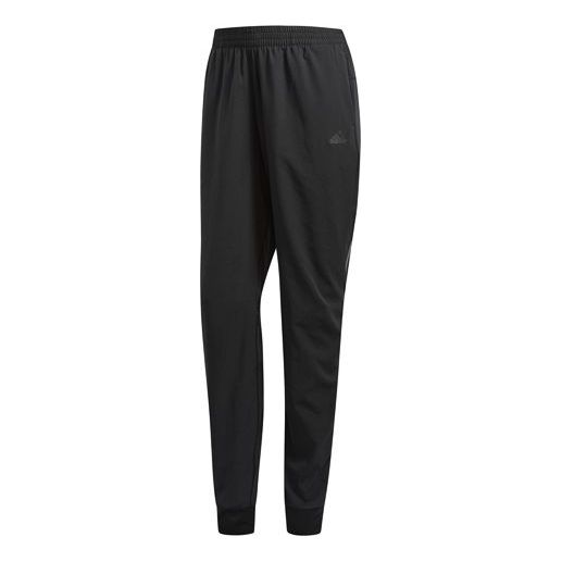 (WMNS) adidas Running Casual Fitness BreathableTatting Long Pants Black CW5773