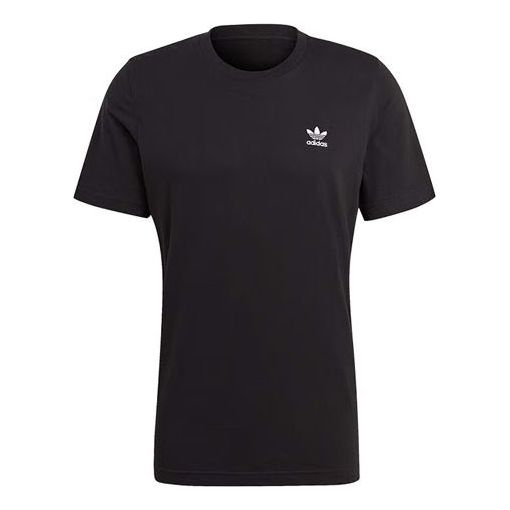 adidas originals SS22 Essential Tee Athleisure Casual Sports Solid Color Logo Short Sleeve Black GN3416