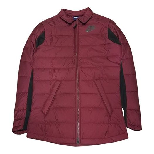 Nike Men's Sports Warm Woven Cotton Jacket Red 943355-677
