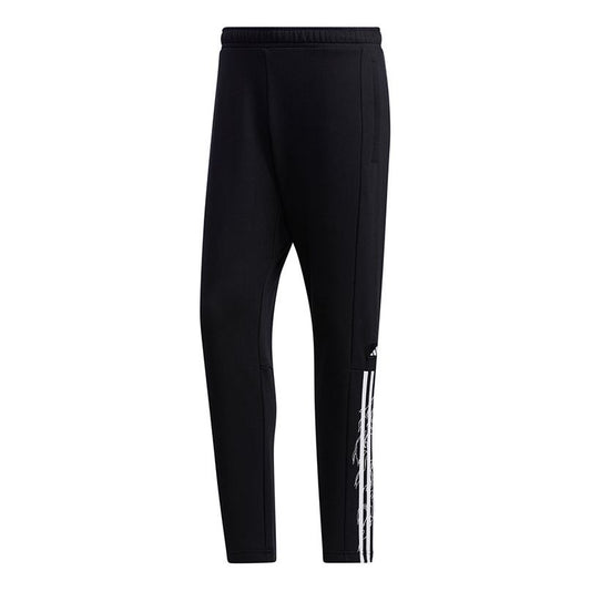 adidas Ub Pnt Wv Deco logo Printing Training Running Casual Sports Pants Black GM4428