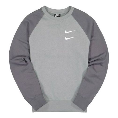 Men's Nike Casual Round Neck Long Sleeves Gray CJ4872-073