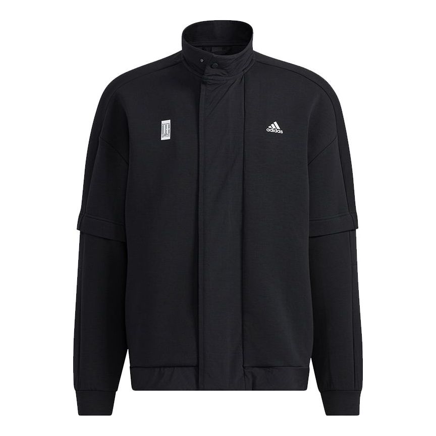 adidas Wj Kn Mid Casual Sports Breathable Jacket Black H39318