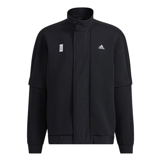adidas Wj Kn Mid Casual Sports Breathable Jacket Black H39318