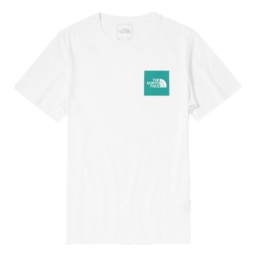 THE NORTH FACE Outdoor Casual Short Sleeve Couple Style White 5B3E-K2K