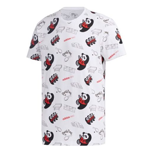 adidas neo Casual Sports Short Sleeve White GK1540