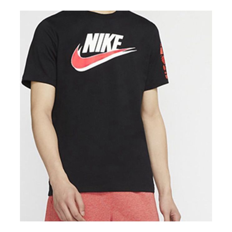 Nike Sportswear Round Neck Athleisure Casual Sports Short Sleeve Black CW0385-010