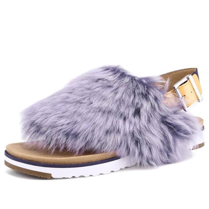 (WMNS) UGG HOLLY Large Fashion Dark Purple Sandals 1102770-MTPP