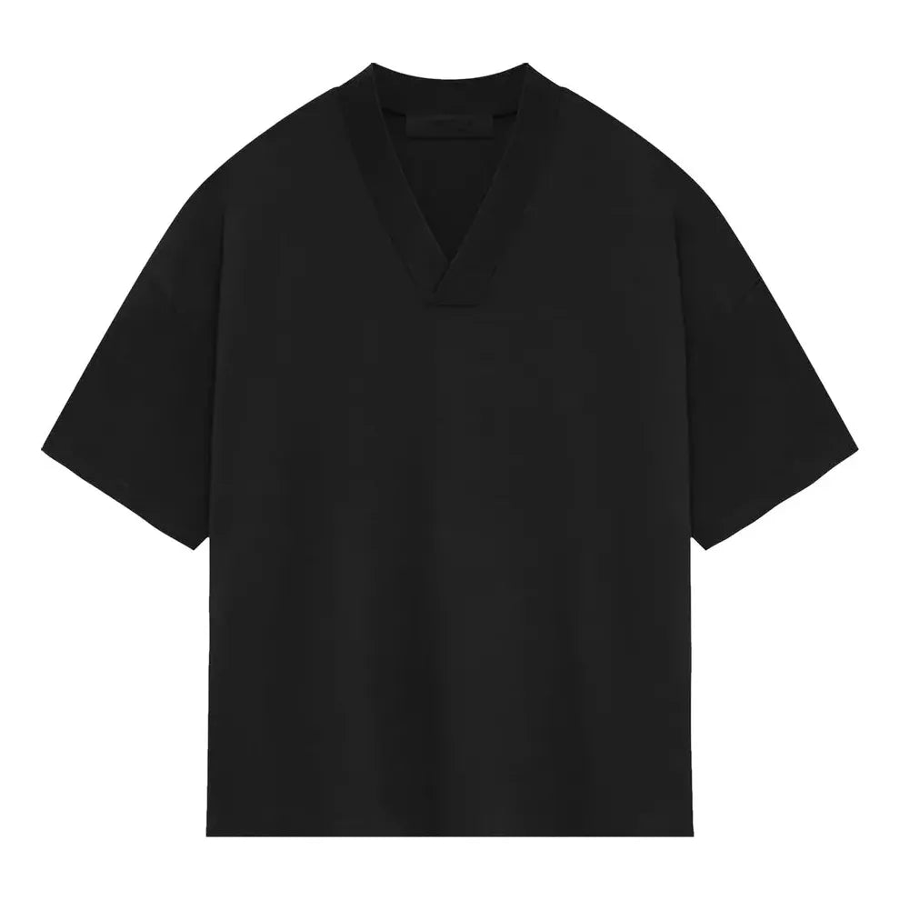 Fear of God Essentials SS24 V Neck T-Shirt 'Jet Black' 125SP244214F