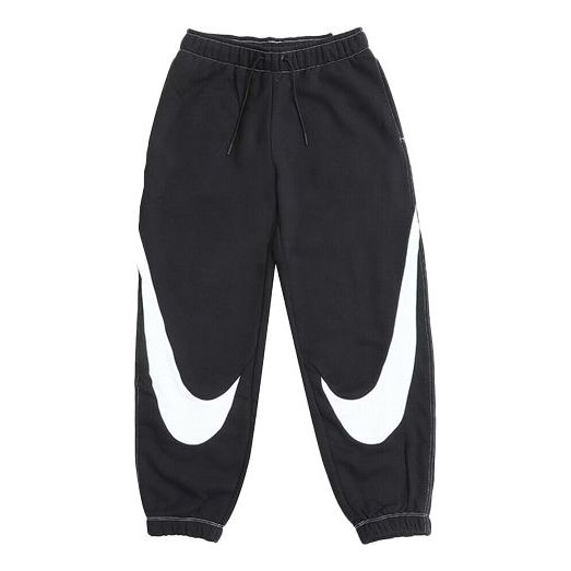 (WMNS) Nike Large Logo Bundle Feet Sports Pants/Trousers/Joggers Black DD5583-010
